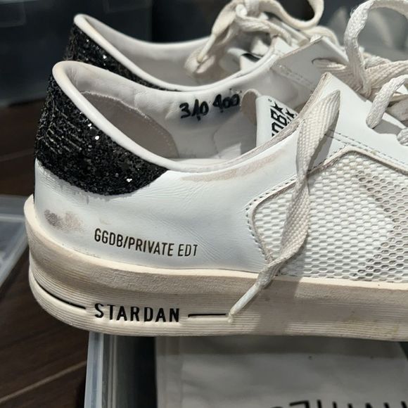 GOLDEN GOOSE Stardan Leather Low-Top Sneakers - Picture 11 of 13